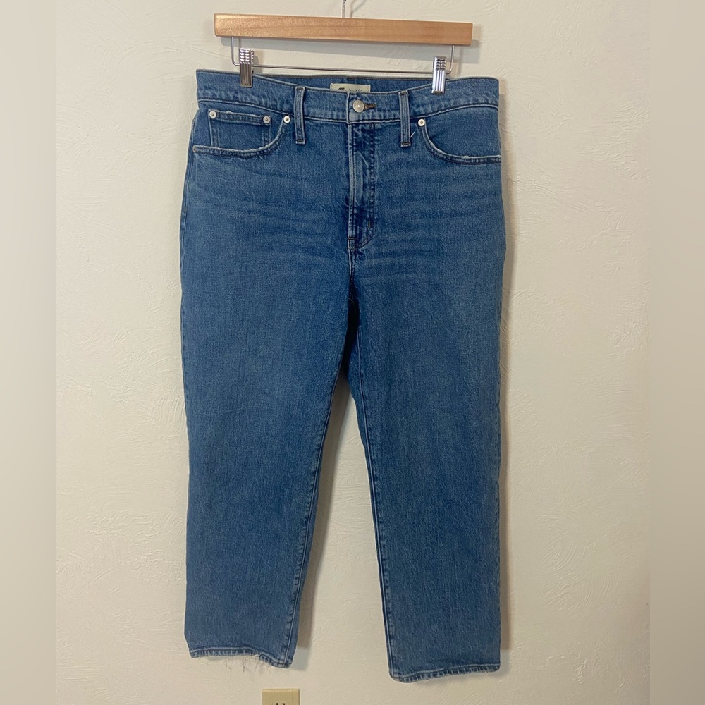 Madewell Classic Straight-Leg Jeans in Blue Denim
